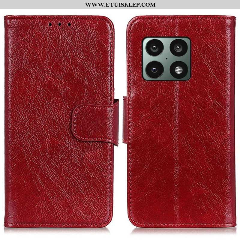 Etui Folio do OnePlus 10 Pro 5G Dwoina Skóry Nappa